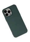 BFS  iPhone 14 Pro Kılıf Nano içi Kadife Silikon - Koyu Yeşil