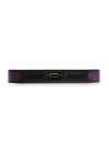 BFS  iPhone 14 Pro Kılıf Ozzi Magsafe Deri Kapak - Derin Mor