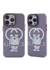 BFS  iPhone 14 Pro Kılıf Prada Desenli Kapak - Prada Mor - 3
