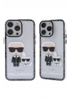 BFS  iPhone 14 Pro Kılıf Prada Desenli Kapak - Prada Şeffaf - 1