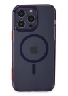 BFS  iPhone 14 Pro Kılıf Ramos Magsafe Kapak - Derin Mor