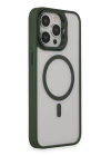 BFS  iPhone 14 Pro Kılıf Roblox Lens Magsafe Standlı Kapak - Koyu Yeşil