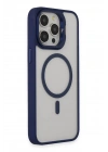 BFS iPhone 14 Pro Kılıf Roblox Lens Magsafe Standlı Kapak - Lacivert