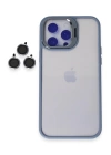 BFS  iPhone 14 Pro Kılıf Roblox Lens Standlı Kapak - Sierra Blue