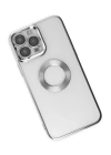 BFS  iPhone 14 Pro Kılıf Slot Silikon - Gümüş
