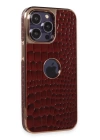 BFS  iPhone 14 Pro Kılıf Snake Kapak - Bordo