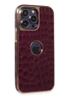 BFS  iPhone 14 Pro Kılıf Snake Kapak - Derin Mor