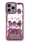 BFS  iPhone 14 Pro Kılıf Sweet Desenli Silikon Kapak - Pembe