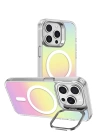 BFS  iPhone 14 Pro Max Armor Magsafe Kapak - Rainbow