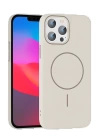 BFS  iPhone 14 Pro Max Broş Magsafe Kapak - Krem