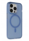 BFS  iPhone 14 Pro Max Frost Standlı Magsafe Kapak - Sierra Blue
