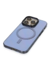 BFS  iPhone 14 Pro Max Kılıf Anka PC Magneticsafe Sert Metal Kapak - Sierra Blue