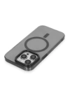 BFS  iPhone 14 Pro Max Kılıf Anka PC Magneticsafe Sert Metal Kapak - Siyah
