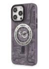 BFS  iPhone 14 Pro Max Kılıf Apollo Magneticsafe Desenli Kapak - Apollo Mor - 5