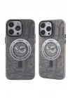 BFS iPhone 14 Pro Max Kılıf Apollo Magneticsafe Desenli Kapak - Apollo Siyah - 1