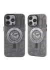 BFS  iPhone 14 Pro Max Kılıf Apollo Magneticsafe Desenli Kapak - Apollo Siyah - 1