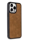 BFS  iPhone 14 Pro Max Kılıf Aras Deri Kapak - Taba