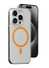 BFS  iPhone 14 Pro Max Kılıf Bubble Magsafe Kapak - Turuncu