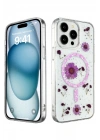 BFS  iPhone 14 Pro Max Kılıf Daisy Simli Magsafe Kapak - Mor