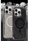BFS  iPhone 14 Pro Max Kılıf Diamond Magsafe Kapak - Lacivert