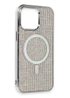 BFS  iPhone 14 Pro Max Kılıf Diamond Magsafe Kapak - Rainbow