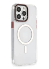 BFS  iPhone 14 Pro Max Kılıf Dinamik Magneticsafe Silikon - Şeffaf