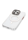 BFS  iPhone 14 Pro Max Kılıf Dinamik Magneticsafe Silikon - Şeffaf