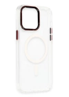 BFS  iPhone 14 Pro Max Kılıf Dinamik Magneticsafe Silikon - Şeffaf