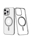 BFS  iPhone 14 Pro Max Kılıf Element Magneticsafe Sert Kapak - Gümüş