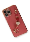 BFS  iPhone 14 Pro Max Kılıf Esila Silikon - Kırmızı
