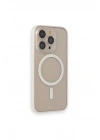 BFS iPhone 14 Pro Max Kılıf Grand Magneticsafe Kapak - Beyaz
