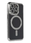 BFS  iPhone 14 Pro Max Kılıf Joke Simli Magneticsafe Kılıf - Gri
