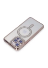 BFS  iPhone 14 Pro Max Kılıf Joke Simli Magneticsafe Kılıf - Pembe