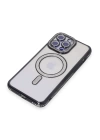 BFS  iPhone 14 Pro Max Kılıf Joke Simli Magneticsafe Kılıf - Siyah