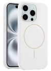 BFS iPhone 14 Pro Max Kılıf Jully Magsafe Kapak - Beyaz