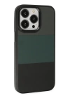 BFS  iPhone 14 Pro Max Kılıf King Kapak - Gri-Siyah