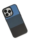 BFS  iPhone 14 Pro Max Kılıf King Kapak - Mavi-Siyah
