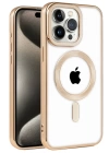 BFS  iPhone 14 Pro Max Kılıf Kronos Magsafe Kapak - Gold