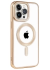 BFS  iPhone 14 Pro Max Kılıf Kronos Magsafe Kapak - Gold