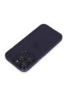 BFS  iPhone 14 Pro Max Kılıf Luko Lens Silikon - Derin Mor