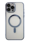 BFS  iPhone 14 Pro Max Kılıf Magneticsafe Lazer Silikon - Sierra Blue