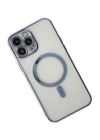 BFS  iPhone 14 Pro Max Kılıf Magneticsafe Lazer Silikon - Sierra Blue