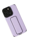 BFS  iPhone 14 Pro Max Kılıf Mega Standlı Silikon - Lila