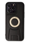 BFS  iPhone 14 Pro Max Kılıf Merkür Magneticsafe Standlı Kapak - Siyah