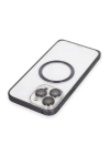 BFS  iPhone 14 Pro Max Kılıf Metal Bumper Magneticsafe Kapak - Derin Mor