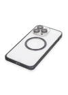 BFS  iPhone 14 Pro Max Kılıf Metal Bumper Magneticsafe Kapak - Derin Mor