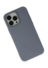 BFS  iPhone 14 Pro Max Kılıf Nano içi Kadife Silikon - Gri