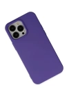 BFS  iPhone 14 Pro Max Kılıf Nano içi Kadife Silikon - Mor