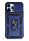 BFS  iPhone 14 Pro Max Kılıf Pars Lens Yüzüklü Silikon - Lacivert