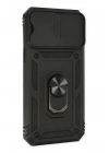 BFS  iPhone 14 Pro Max Kılıf Pars Lens Yüzüklü Silikon - Siyah
